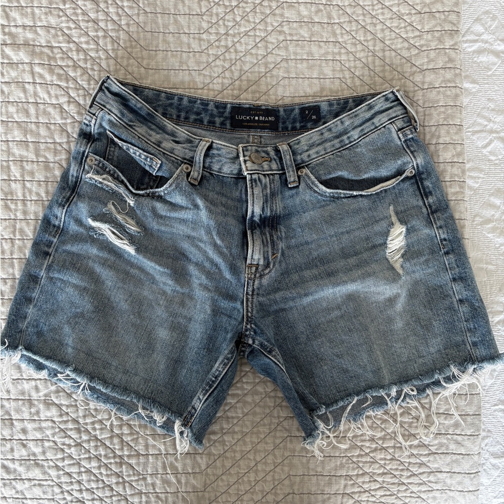 Lucky brand cut off Jean shorts